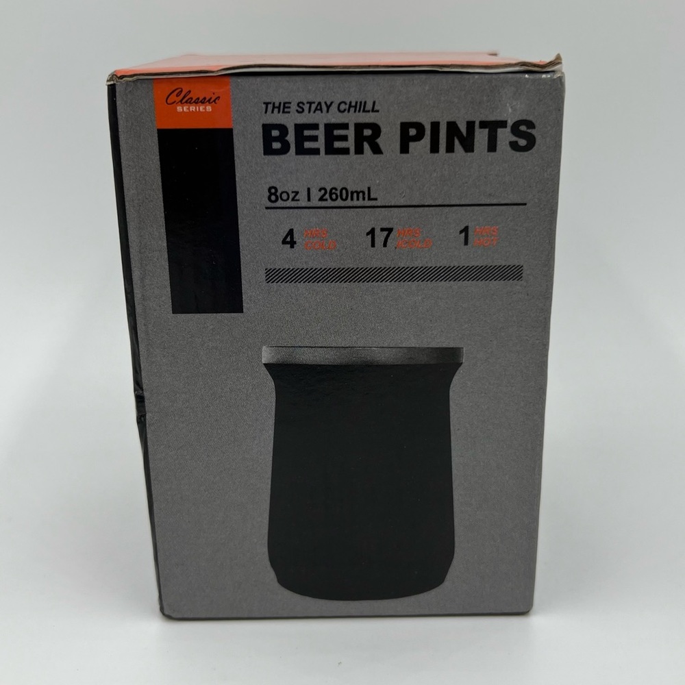 NWT The Stay Chill Beer Pint, 8oz Never Used